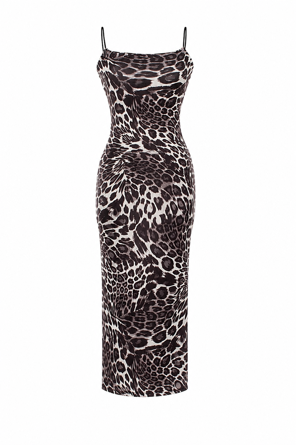 Strappy leopard dress
