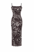 Strappy leopard dress