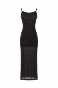 Sparkly elastic maxi dress