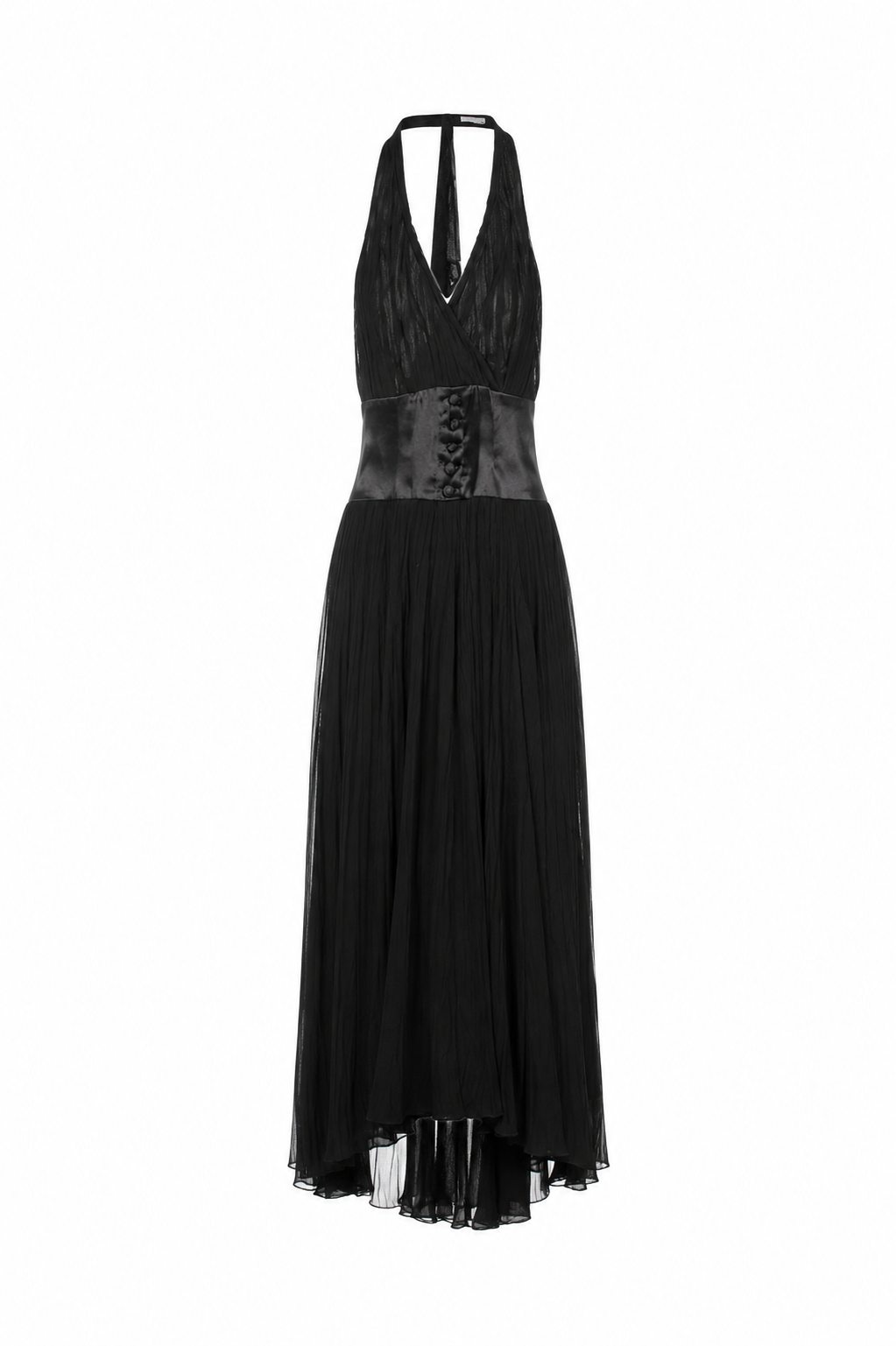 Halter neck backless dress