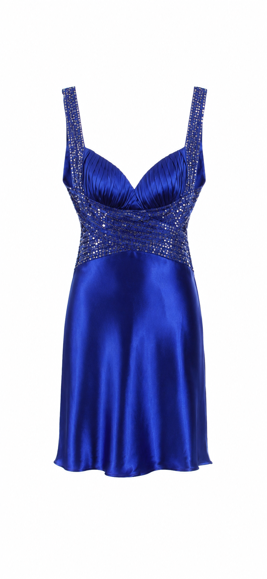 Satin backless mini dress