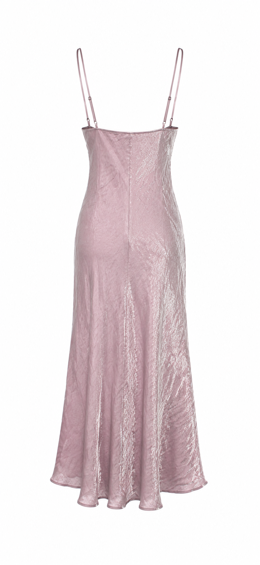 Metallic strappy dress with  rhinestone