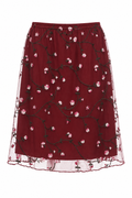 90s floral over layered skirt
