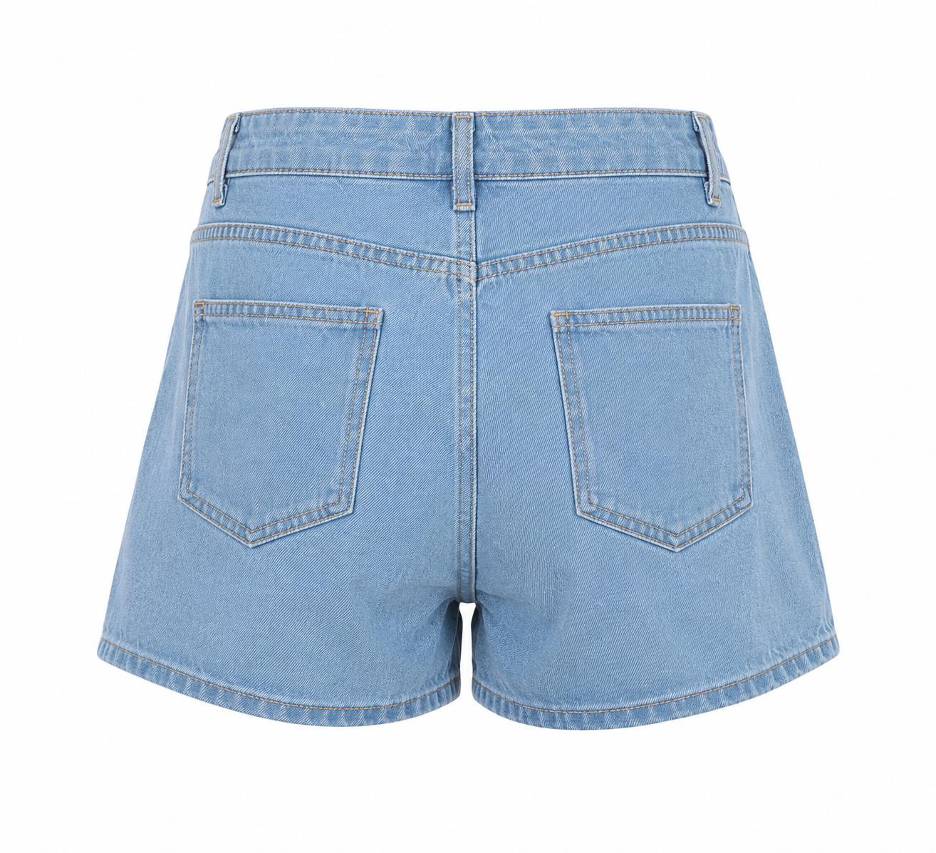 Denim shorts with rhinestone butterfly & details