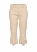 Embroidered capris