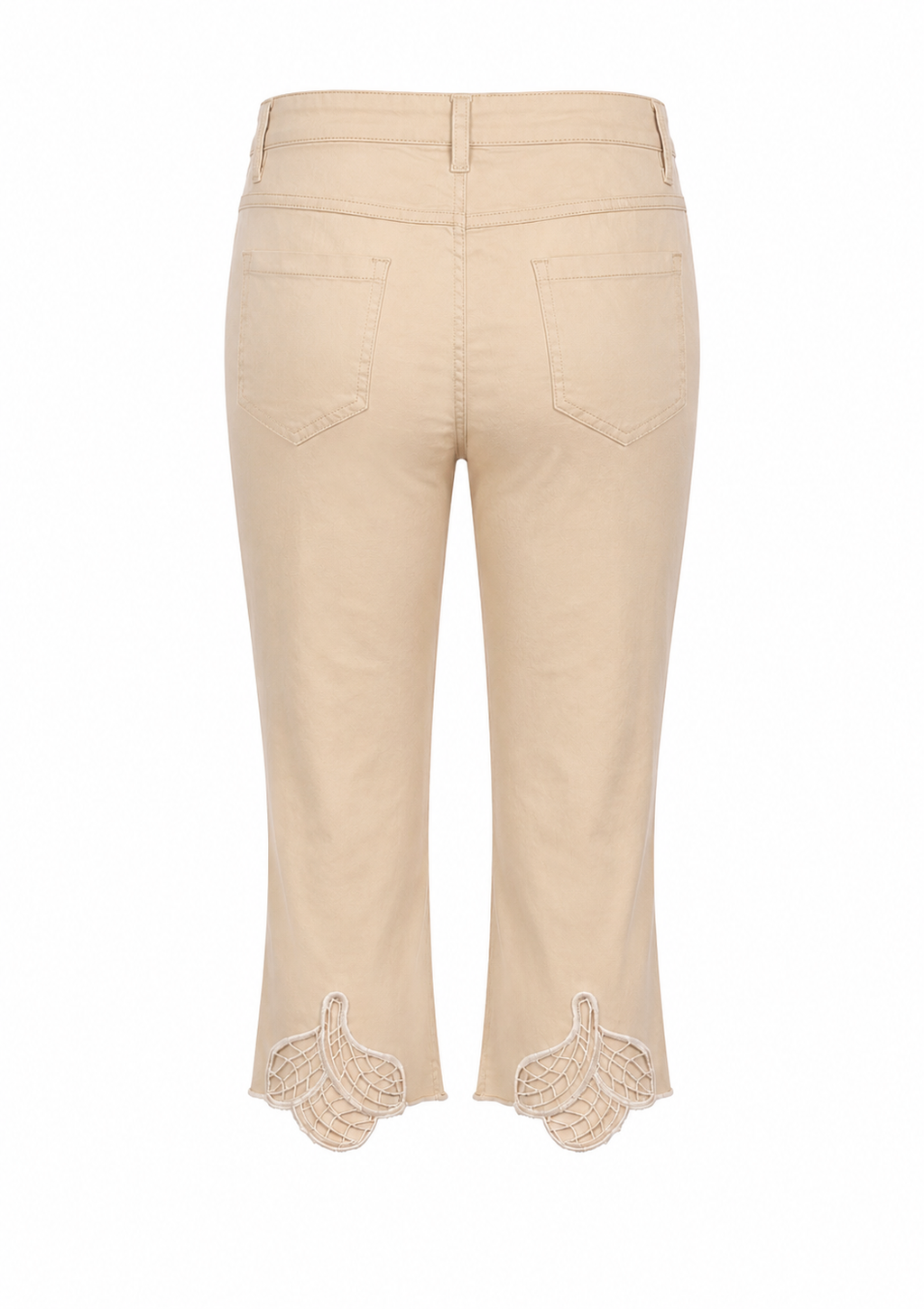 Embroidered capris