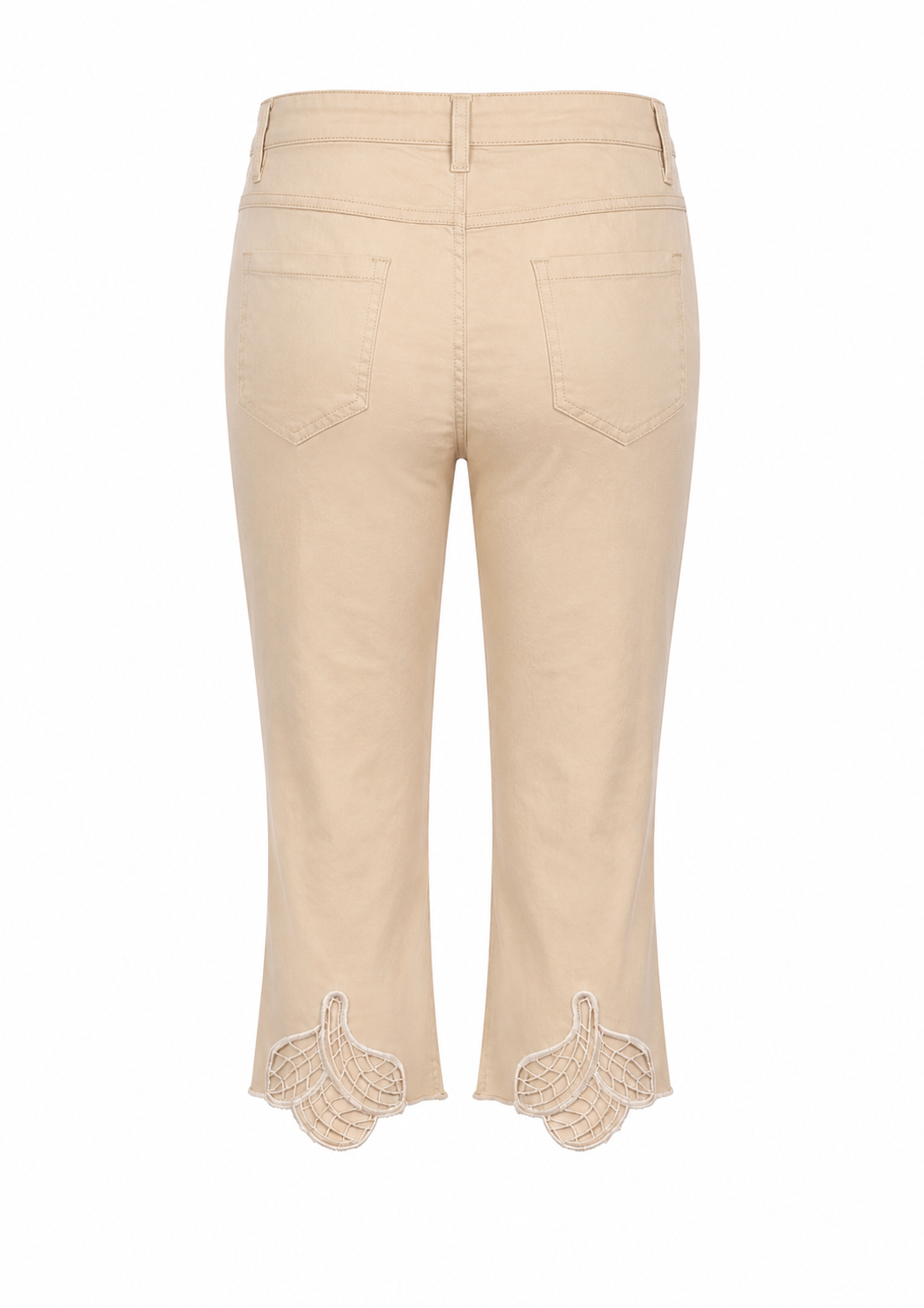 Embroidered capris