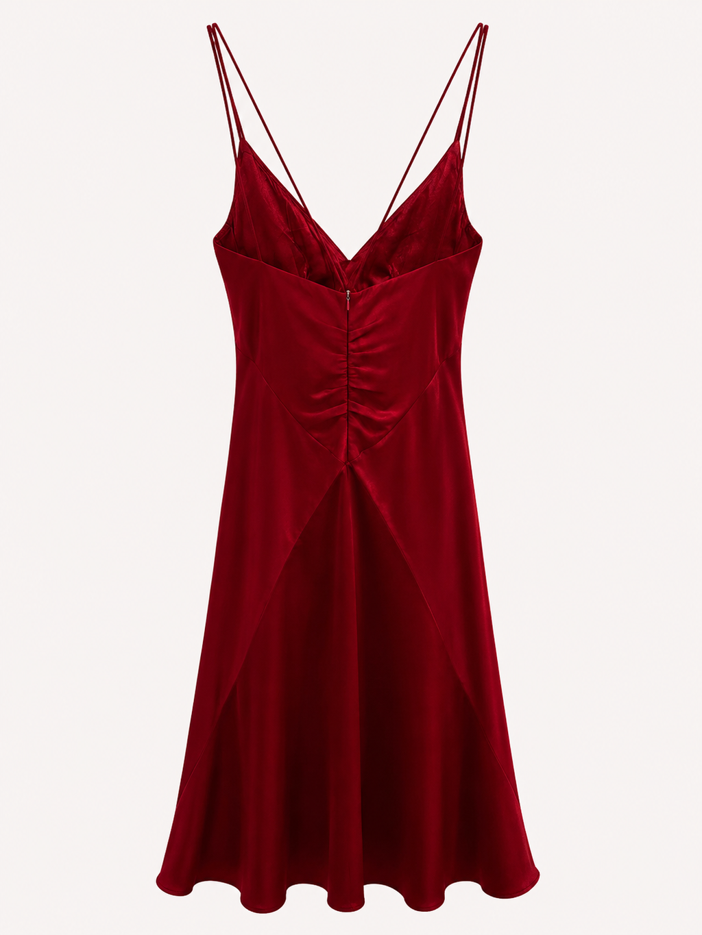 Vintage asymmetrical dress with flower