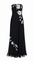 Vintage maxi strapless gown