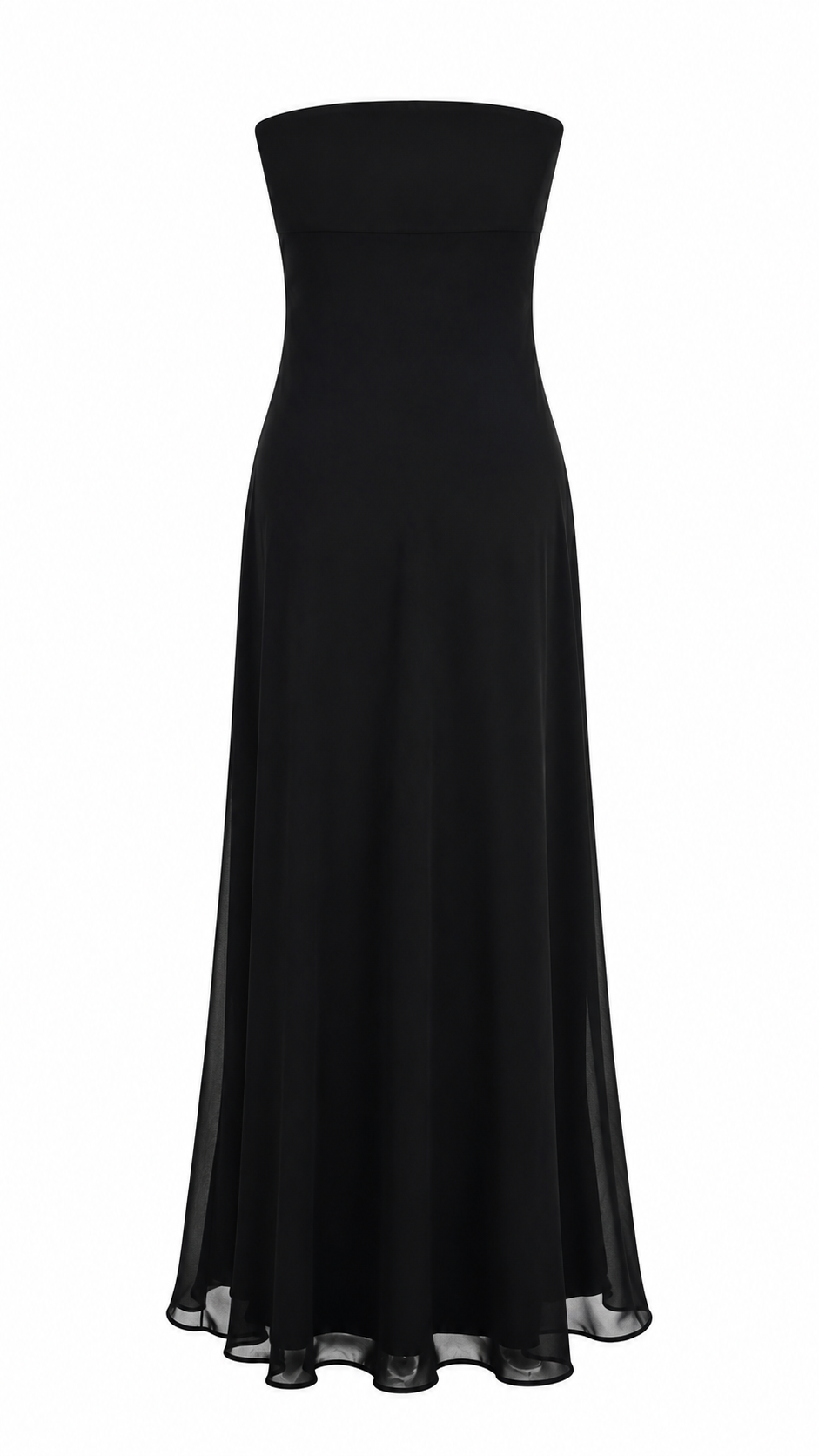 Vintage maxi strapless gown