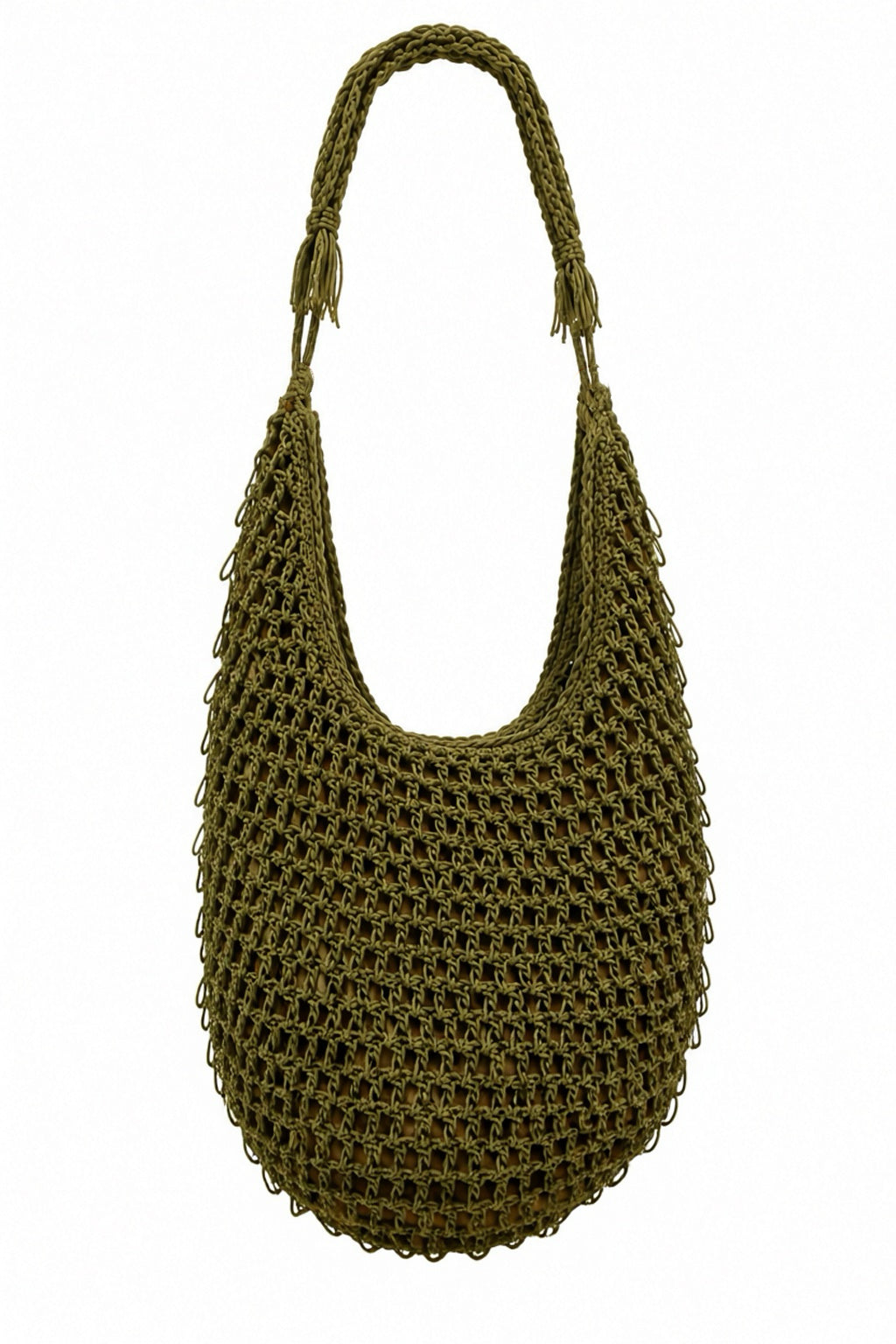 Knitted sequin baguette