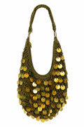 Knitted sequin baguette