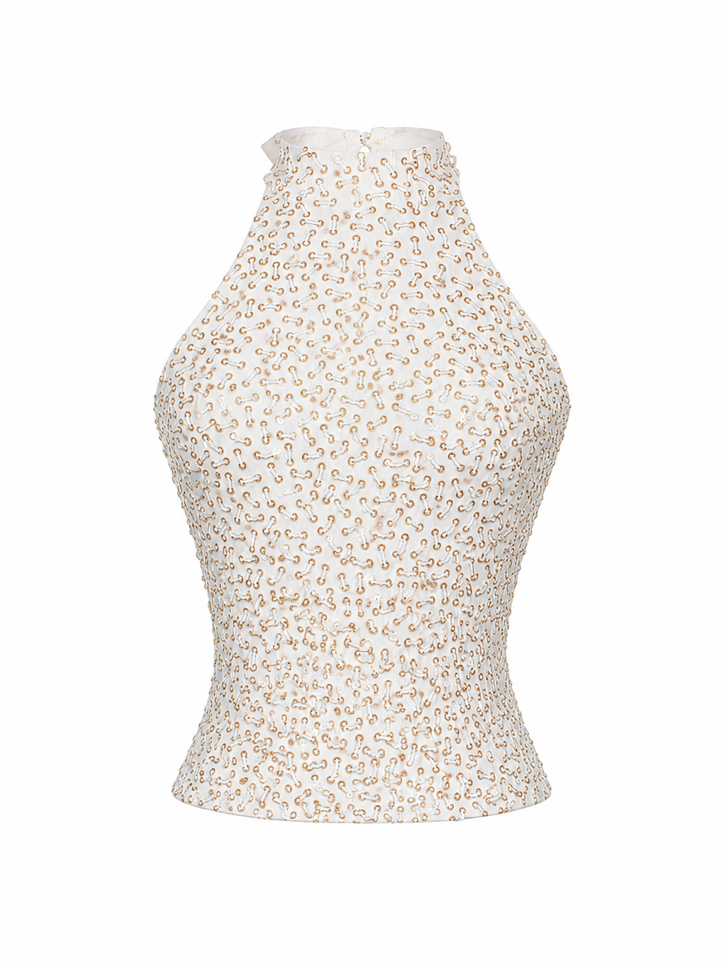 Elastic top with sequins