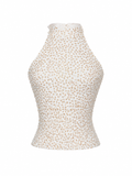 Elastic top with sequins