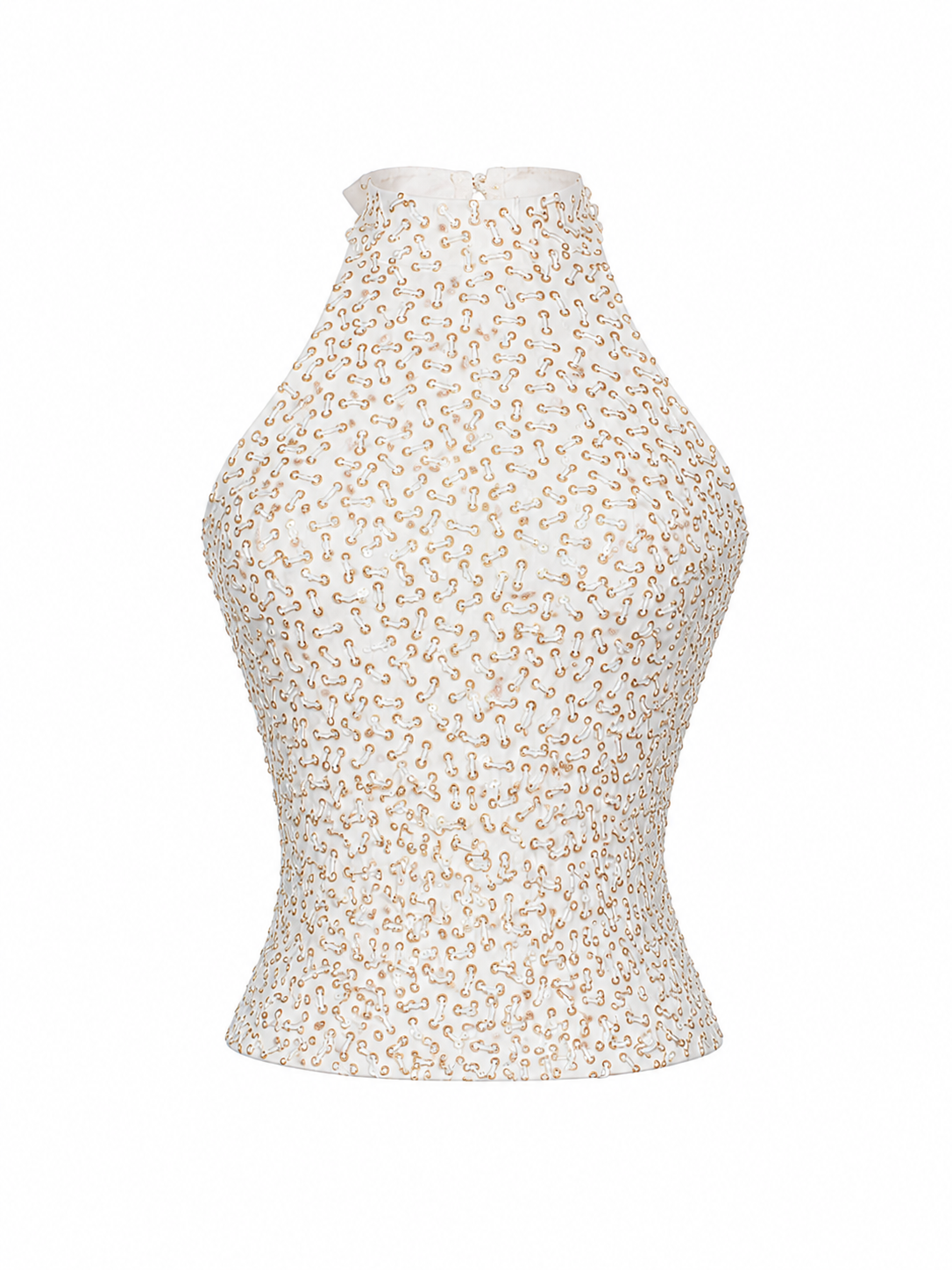 Elastic top with sequins