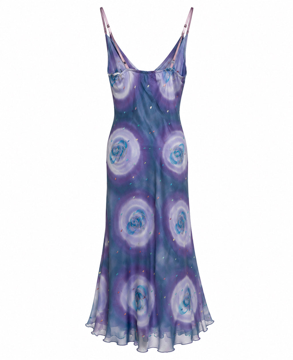 Deadstock silk dress with sequin beadings
