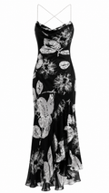 Silk flower dress
