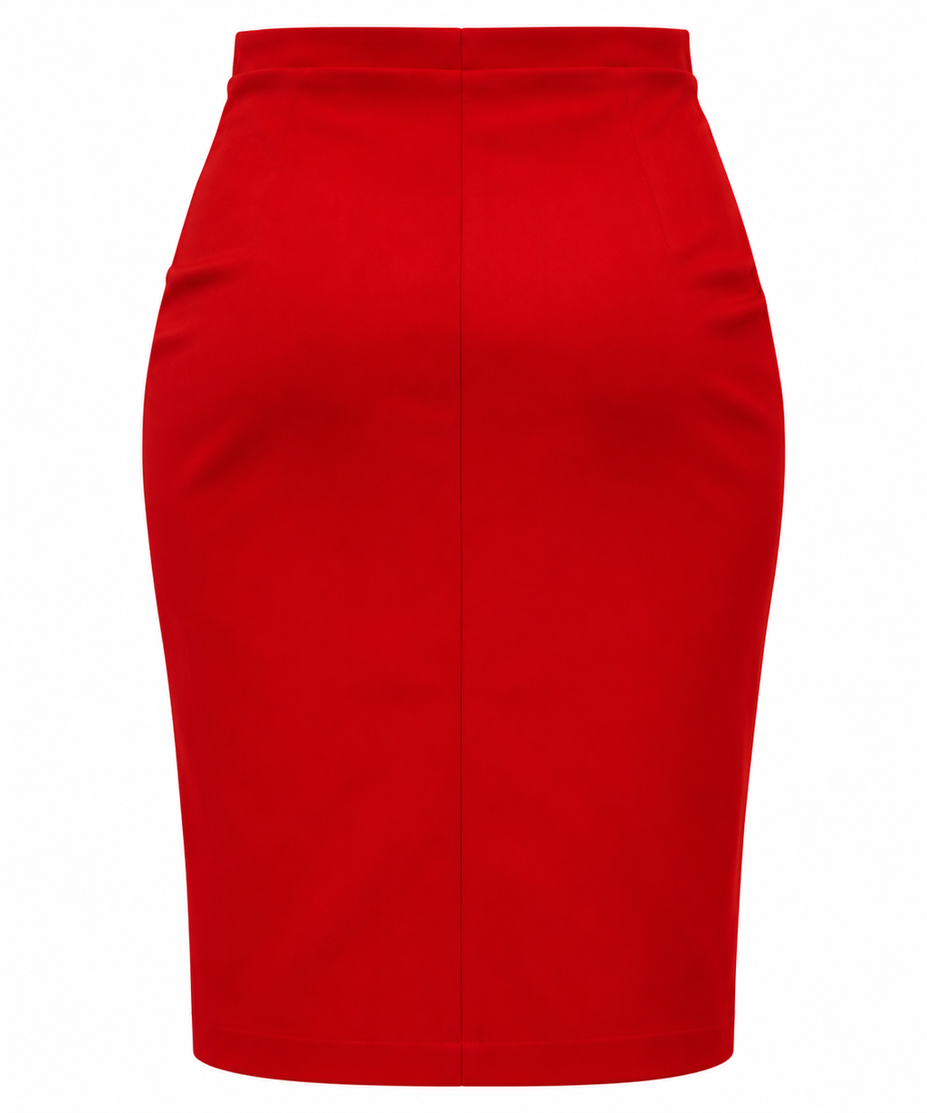 Pencil skirt with side hoop