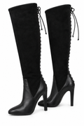 Nine West corset leather boots