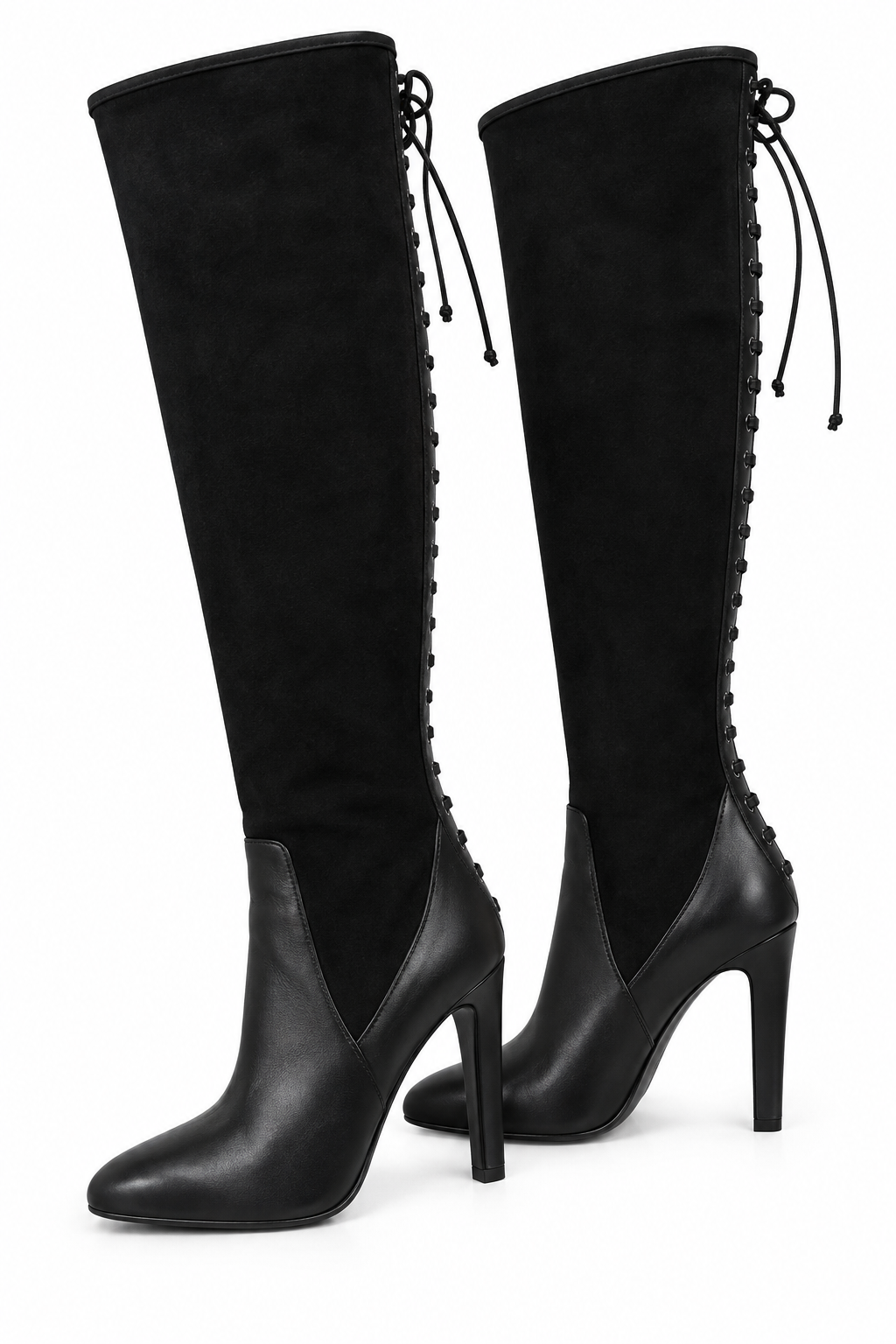 Nine West corset leather boots