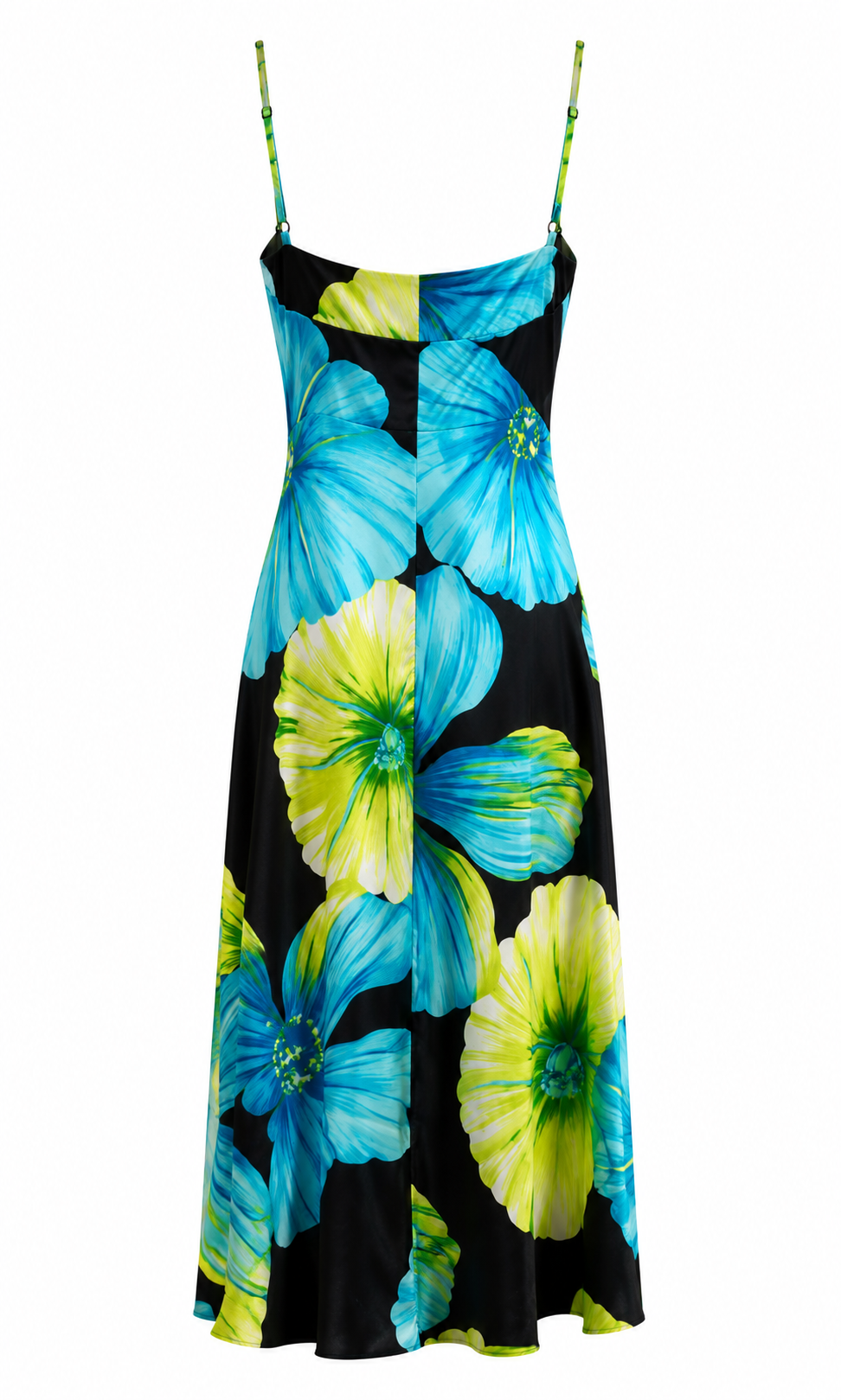 Satin floral dress