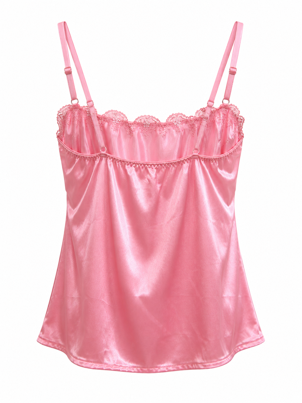 Satin & lace cami top