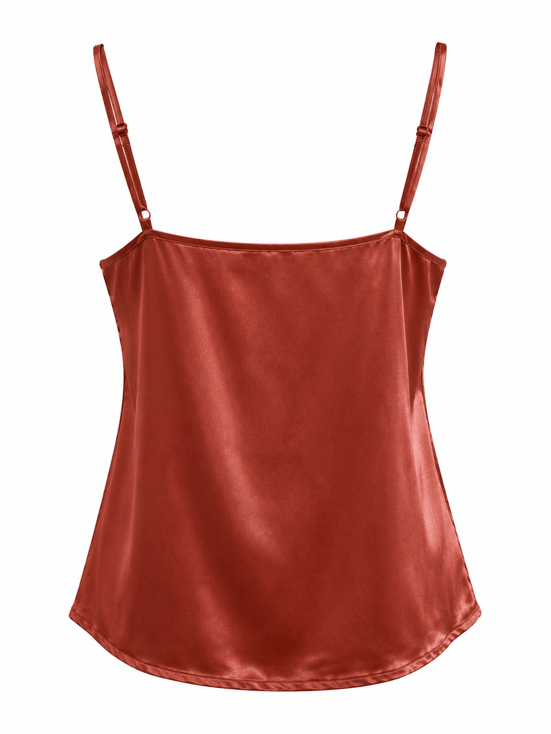 Peachy satin cami top with lace details
