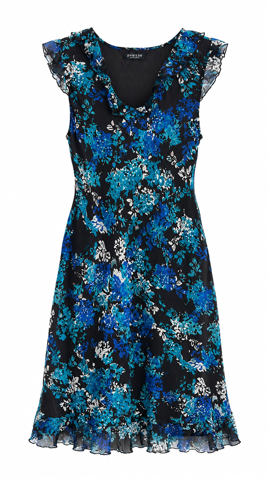 Midi floral dress with sequins