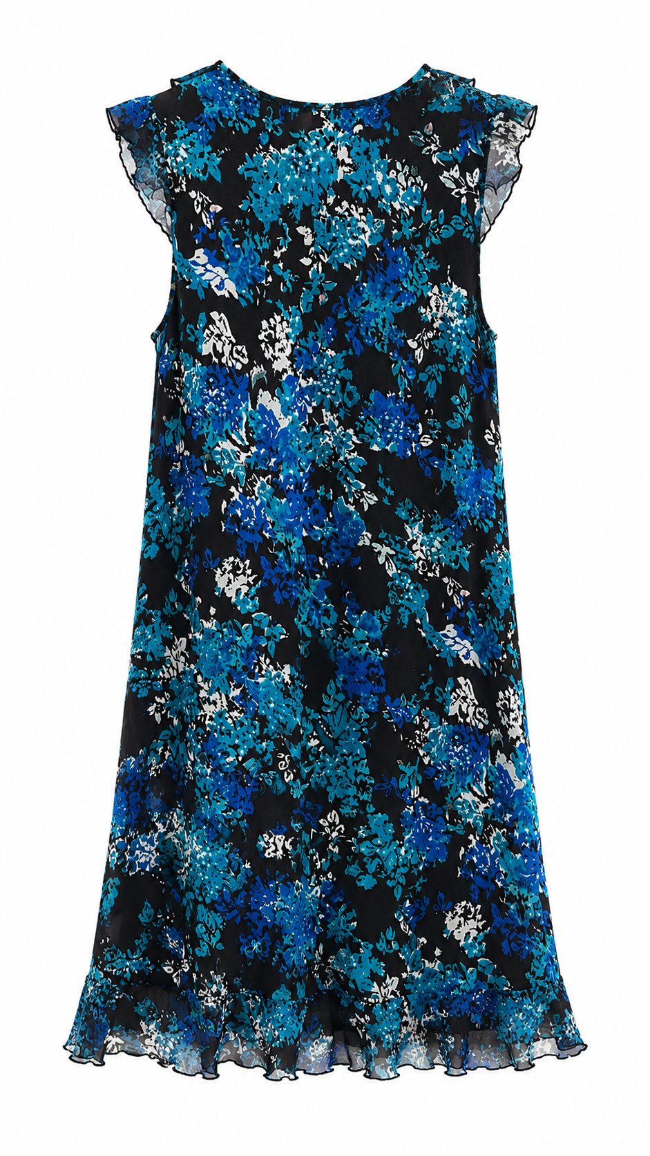 Midi floral dress with sequins