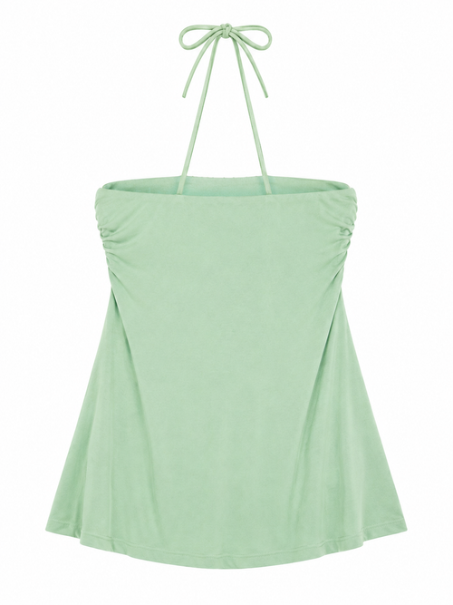 Deadstock beaded halter neck top