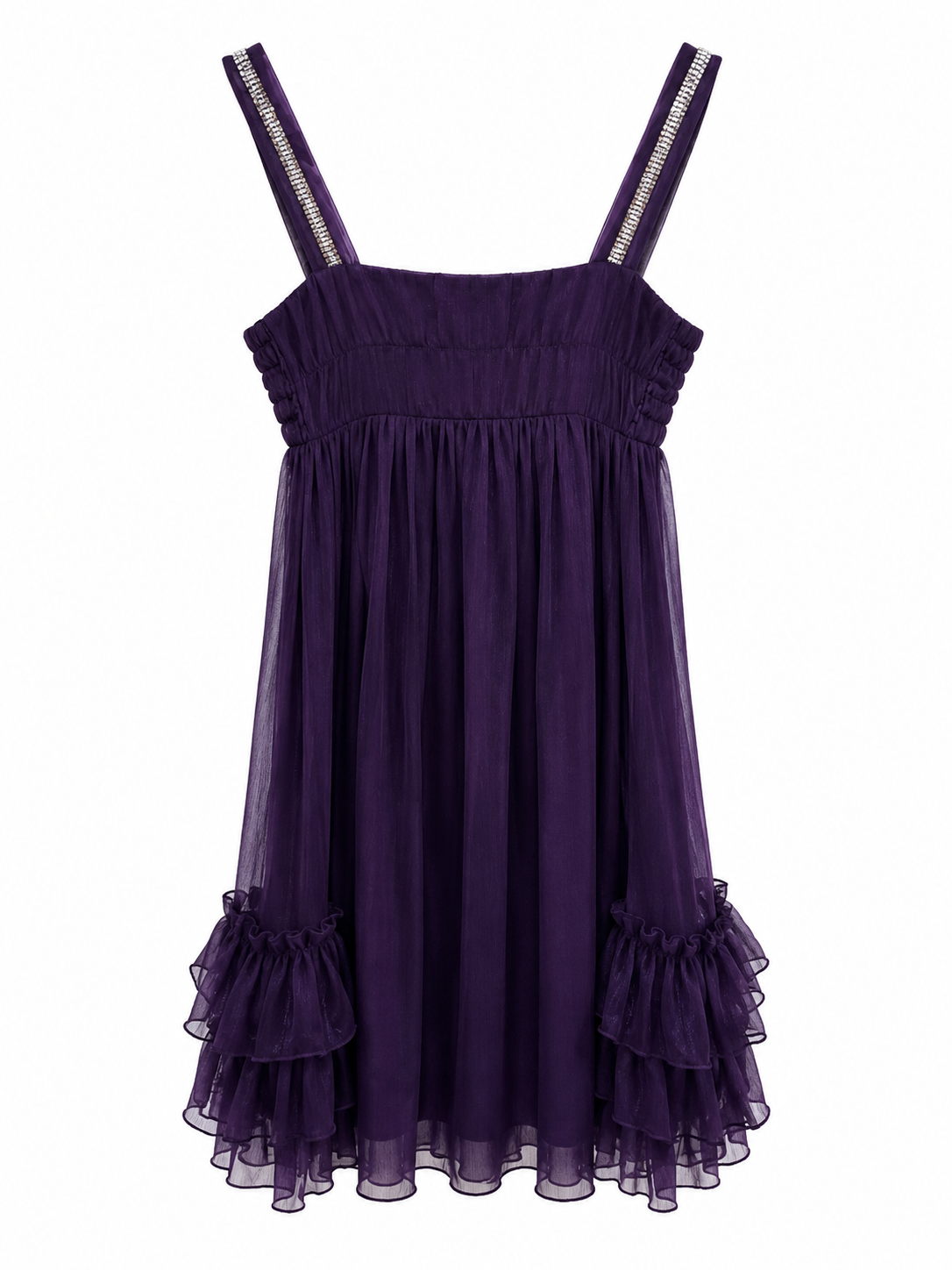 Mini ruffled dress