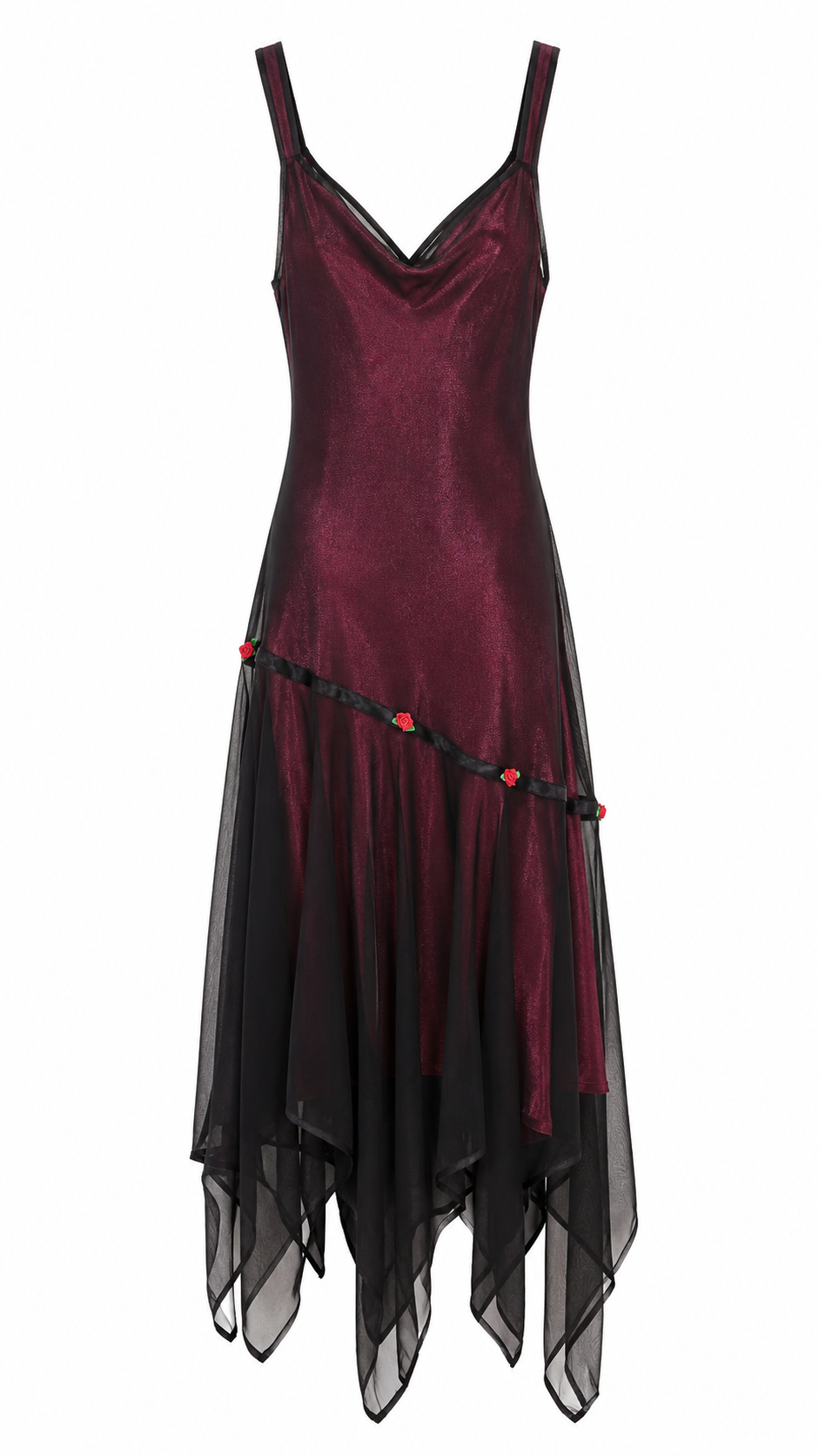 Over layered dress with small flowers