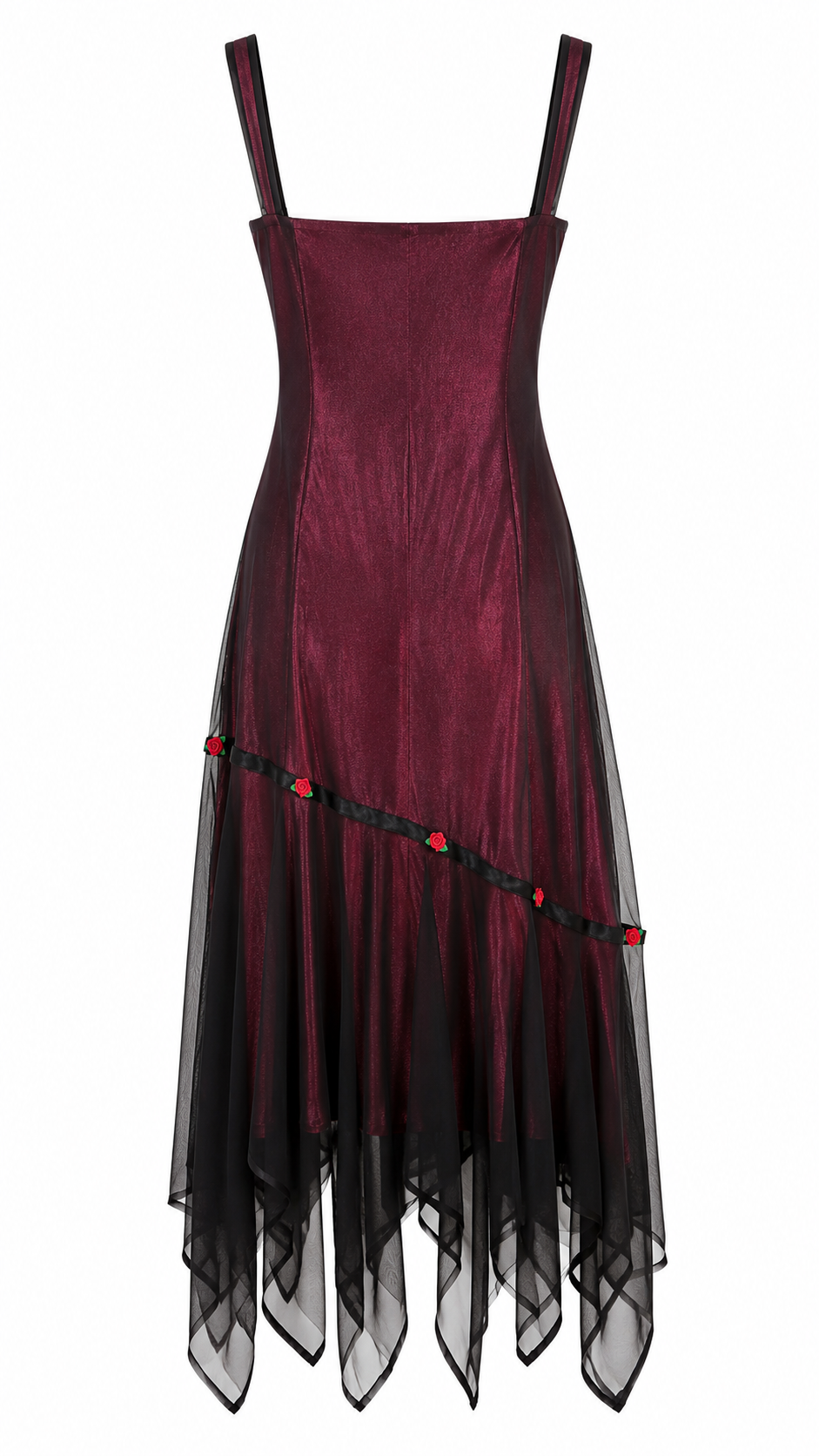 Over layered dress with small flowers