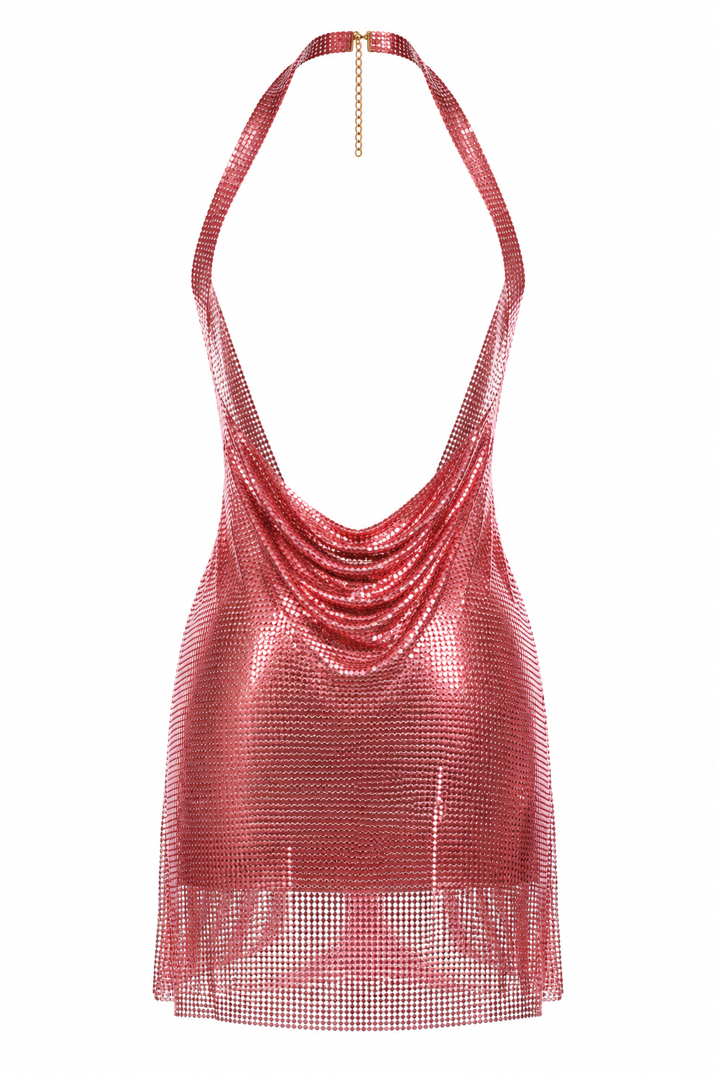 Metallic sheer dress