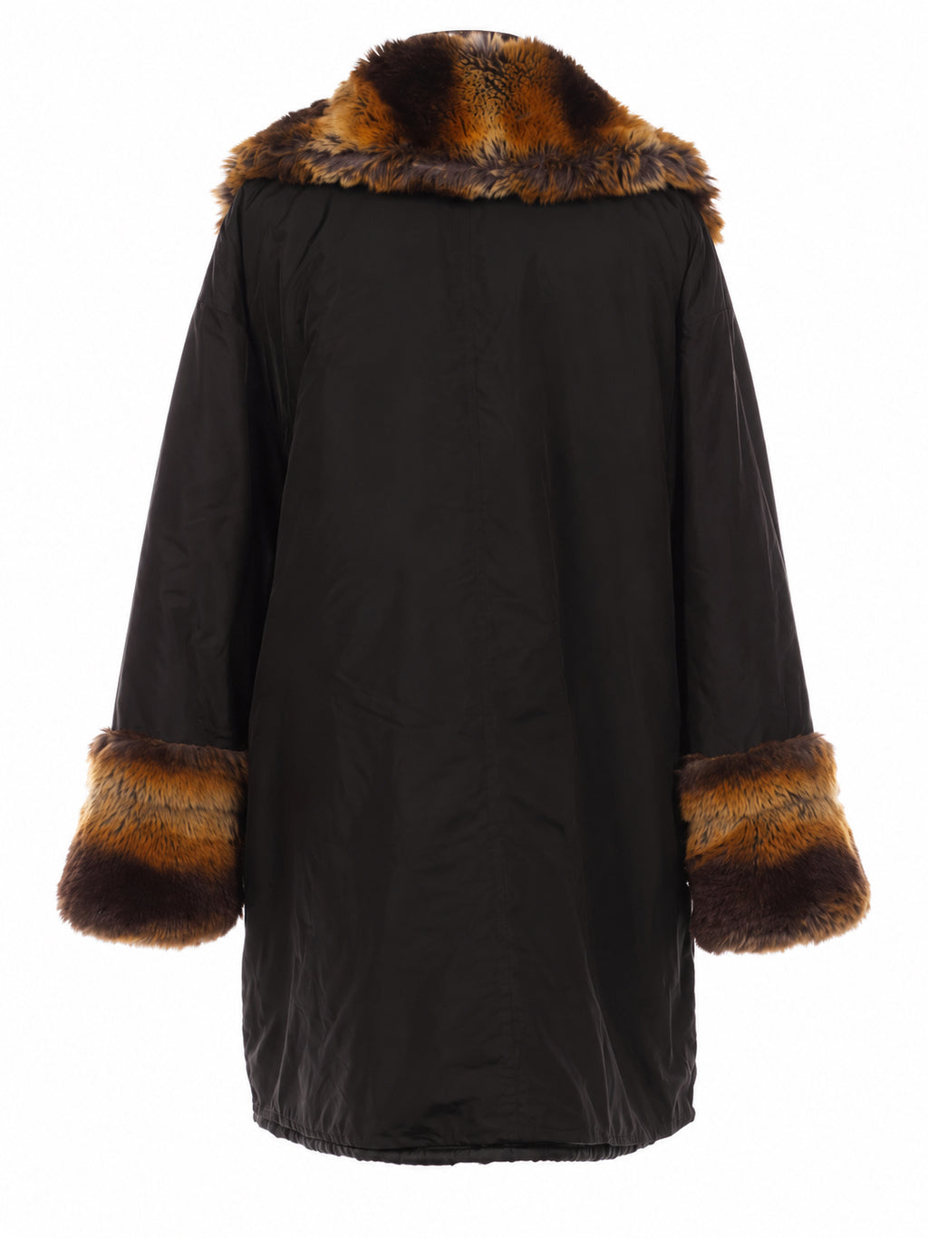 Winter coat with fur trim