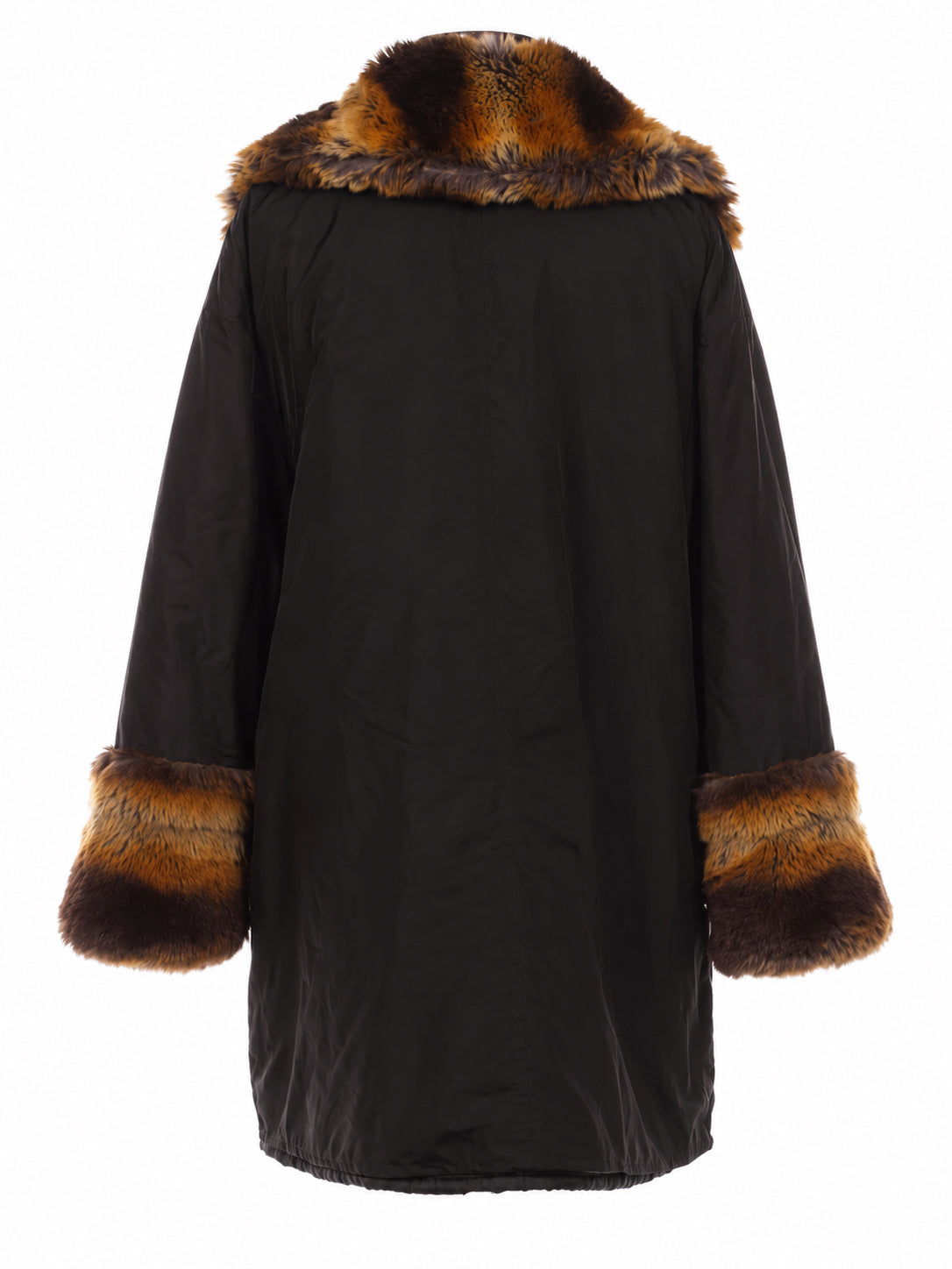 Winter coat with fur trim
