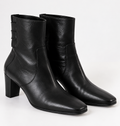 Italian leather booties