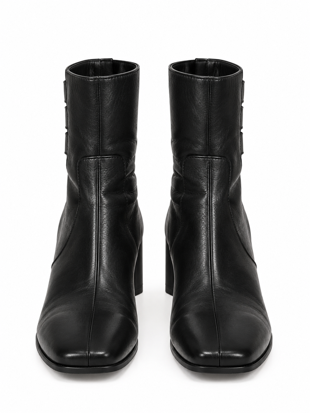 Italian leather booties