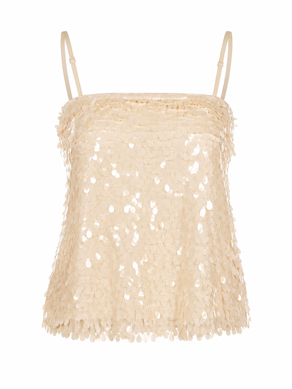 Sequin top with mesh back