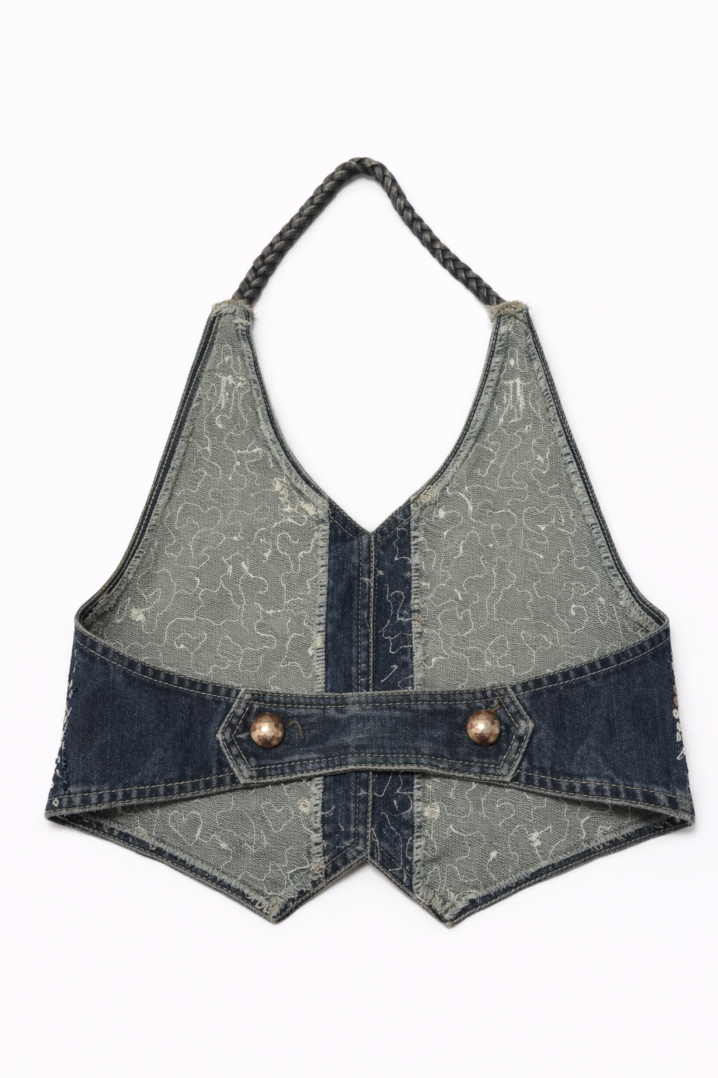 Sequin backless vest