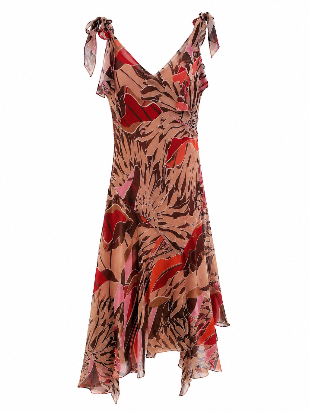 Midi asymmetrical summer dress