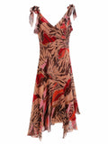 Midi asymmetrical summer dress