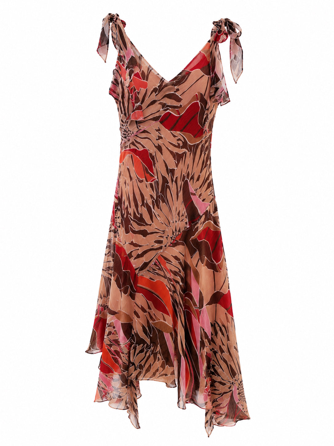 Midi asymmetrical summer dress