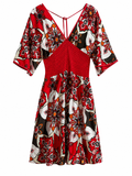 Mini multi patterned dress