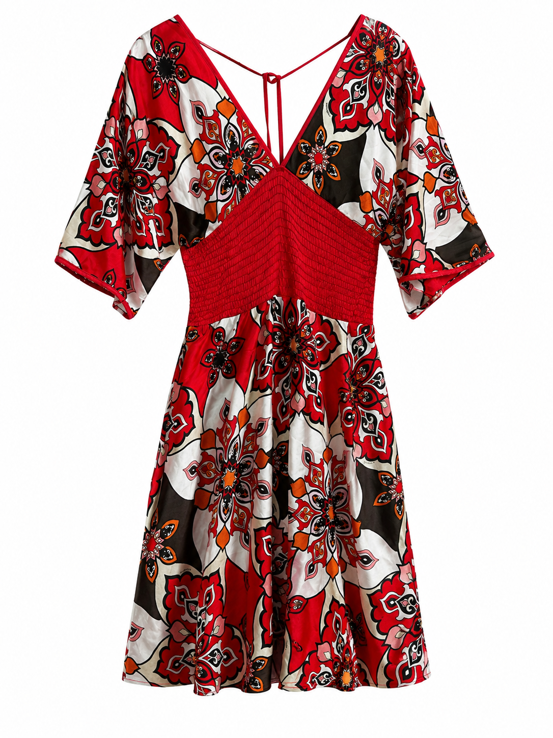 Mini multi patterned dress