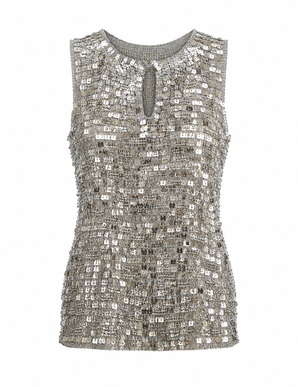 Crochet top with sequins