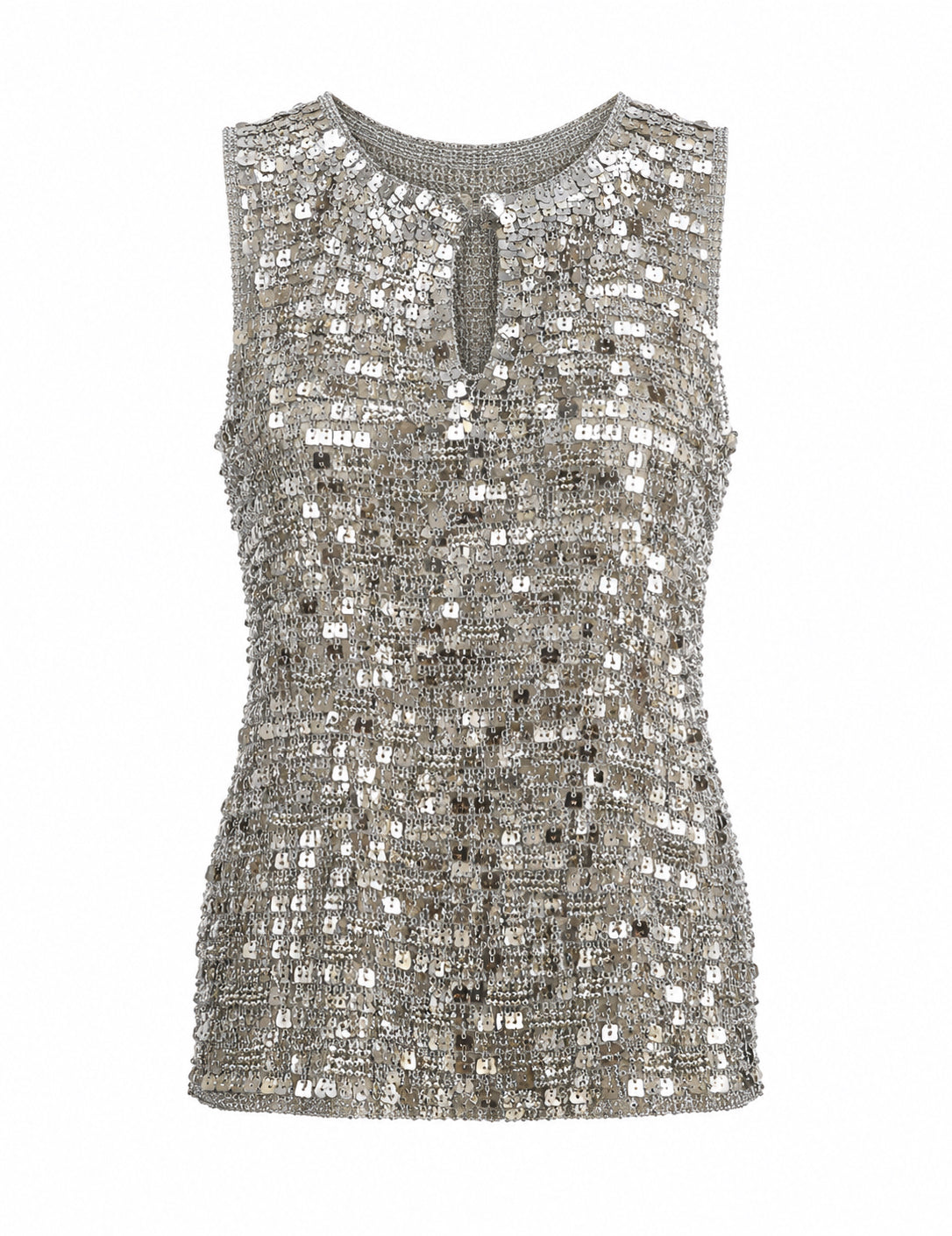 Crochet top with sequins
