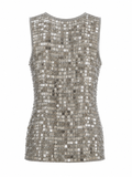 Crochet top with sequins
