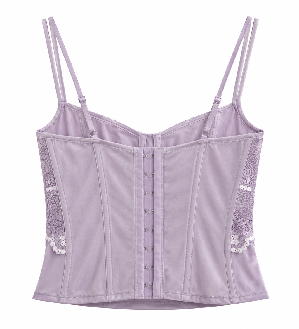 Purple Deadstock corset top