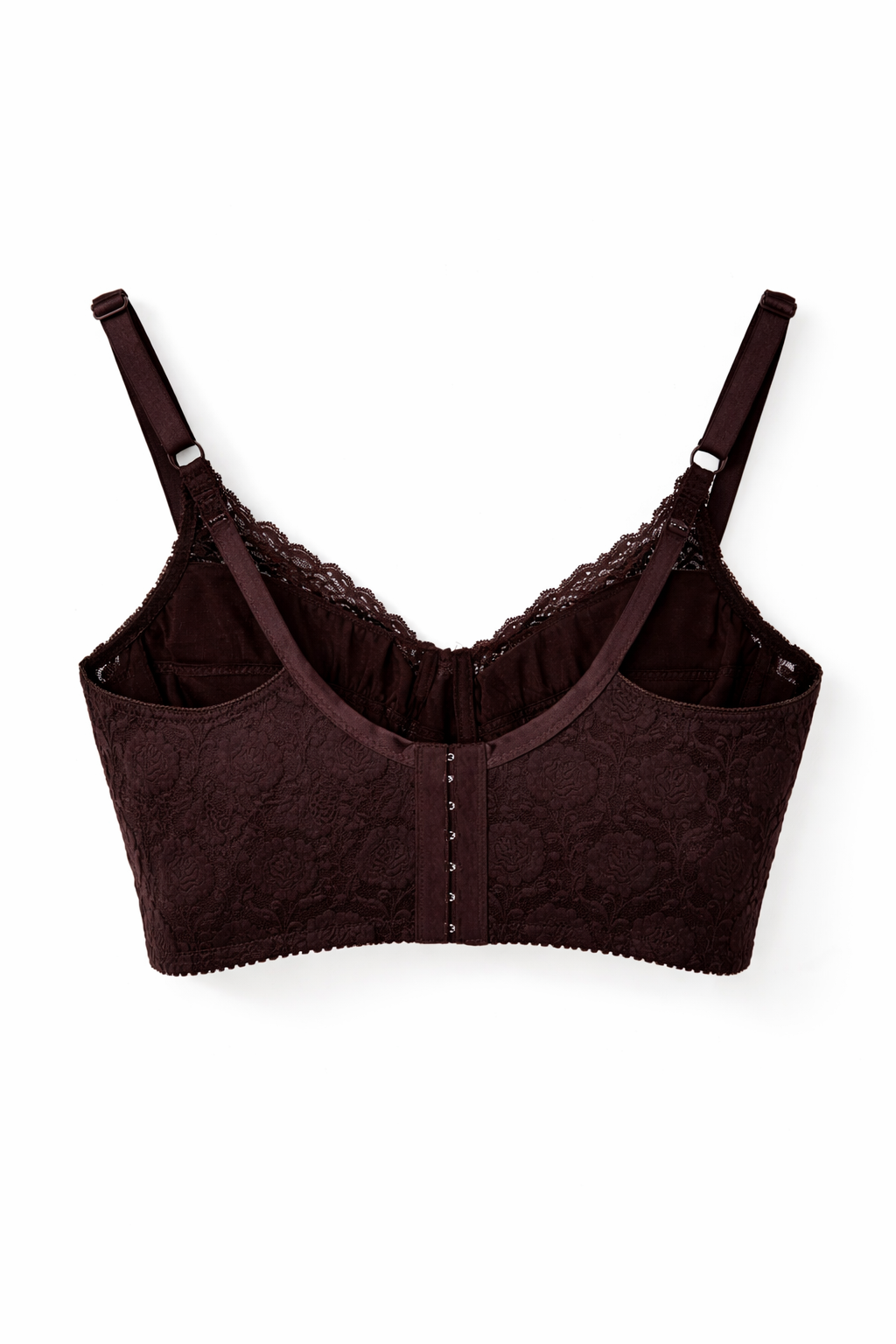 Chocolate brown lace bustier